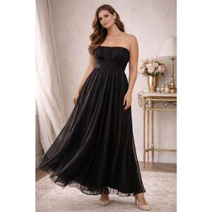 BCBGMaxazria Womens Silk Evening Gown Dress 4 Petite Event Fairy Whimsigoth NEW